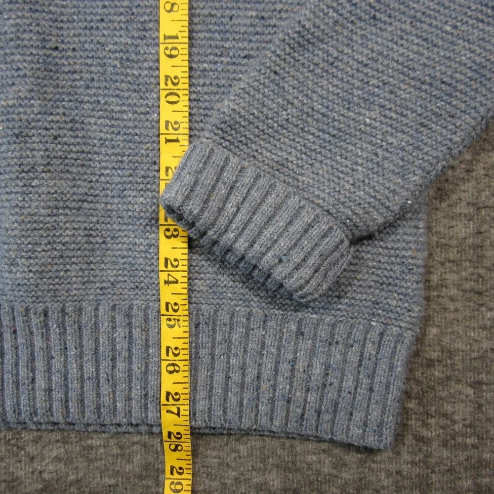 Gap Lambswool Sweater Men M Slate Pullover Crewneck Coastal‎ Preppy Cabincore